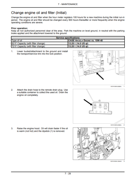CASE 62IF, 72IF, TIER4 Wheel Loader Operator and Maintanance Manual - Image 7