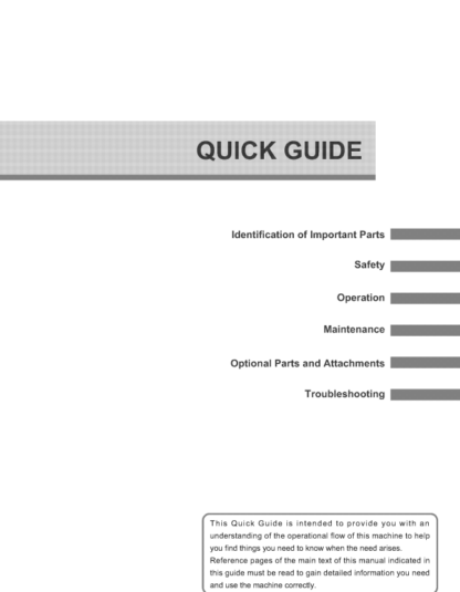 Yanmar VIO30-6B & VIO35-6B Operator nad Maintenance Manual - Image 2