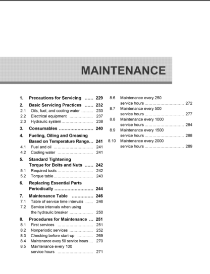 Yanmar VIO30-6B & VIO35-6B Operator nad Maintenance Manual - Image 6