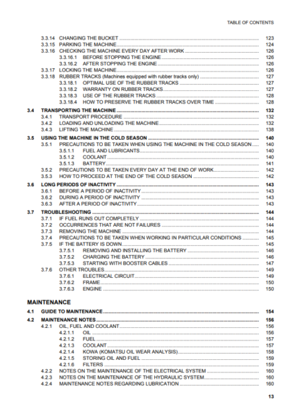 Komatsu Galeo PC14R-2 Operation and Maintenance Manual - Image 5