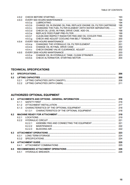 Komatsu Excavator Galeo PC20MR-2 Operation and Maintenance Manual - Image 6