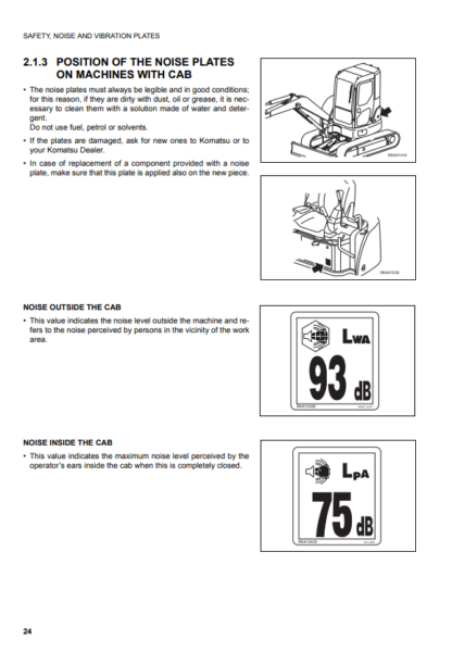 Komatsu Excavator Galeo PC20MR-2 Operation and Maintenance Manual - Image 8