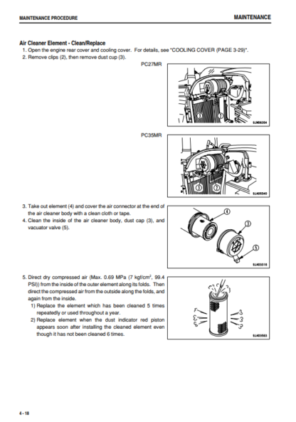 Komatsu Excavator Galeo PC27MR-2, PC35MR-2 Operation and Maintenance Manual - Image 7