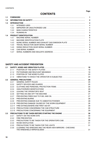 Komatsu Excavator Galeo PC110R-1 Operation and Maintenance Manual - Image 2