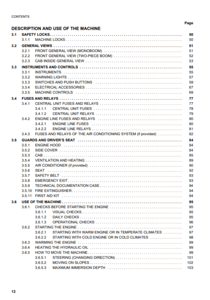 Komatsu Excavator Galeo PC110R-1 Operation and Maintenance Manual - Image 4