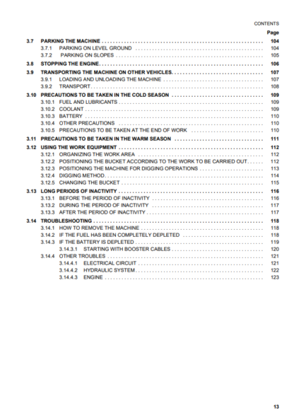 Komatsu Excavator Galeo PC110R-1 Operation and Maintenance Manual - Image 5
