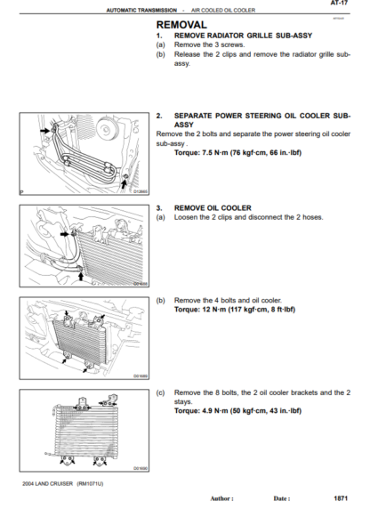 1998-2007 Toyota Land Cruiser Factory Repair Service Manuals and Electrical Wiring Diagrams - Image 5