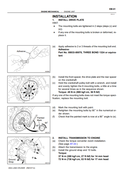 1998-2007 Toyota Land Cruiser Factory Repair Service Manuals and Electrical Wiring Diagrams - Image 10