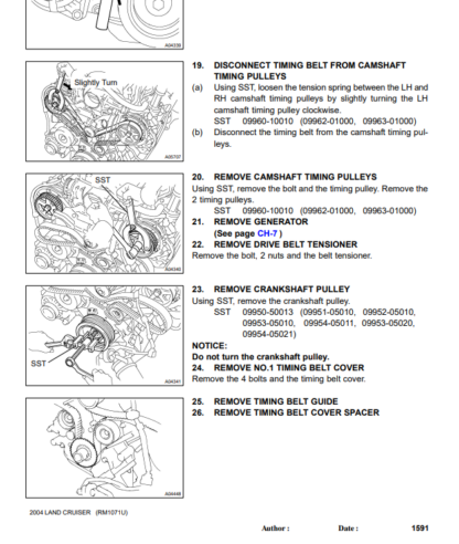 1998-2007 Toyota Land Cruiser Factory Repair Service Manuals and Electrical Wiring Diagrams - Image 11