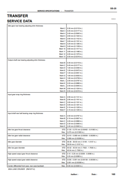 1998-2007 Toyota Land Cruiser Factory Repair Service Manuals and Electrical Wiring Diagrams - Image 14