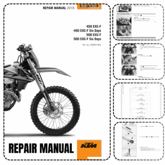 2018 KTM 450 EXC XC-W Six Days Service Repair Manual