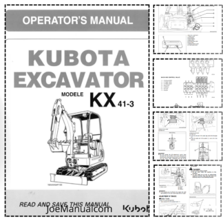 Kubota KX41-3 Excavator Operation and Maintenance Manual