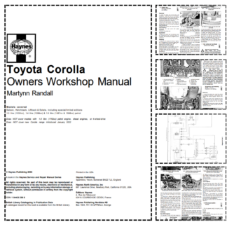 Toyota Corolla Service and Repair Manual