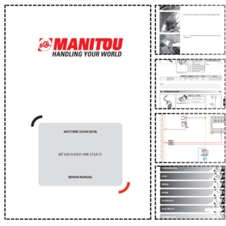 Manitou MT 625 H EASY ST3A S1 Telehandler Repair Manual