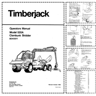 Timberjack 520A Clambung Skidder Operator Manual