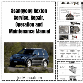 Ssangyong Rexton Service, Repair, Operation and Maintenance Manual