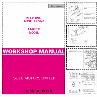 ISUZU AA-6TD1T Industrial Engine Workshop Manual