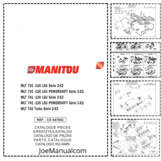 Manitou MLT 735 MLT 741 MLT 742 LSU Telehandlers Serie 2-E2 Parts Catalog