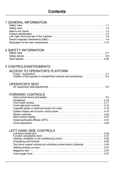 CASE Excavator CX145C SR Operation and Maintenance Manual - Image 2