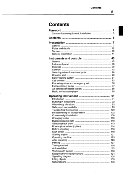 Volvo Excavator EC210B Operation and Maintenance Manual - Image 7