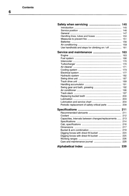 Volvo Excavator EC210B Operation and Maintenance Manual - Image 6