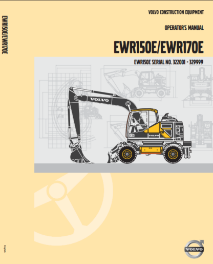 Volvo Excavator EWR150E Operation and Maintenance Manual
