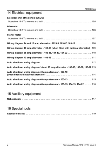 PERKINS Engine 100 series Workshop, Repair, Service Manual - Image 10