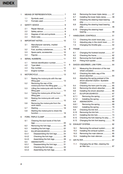 Husqvarna SVARTPILEN 401 - 2022 Service and Repair Manual - Image 2