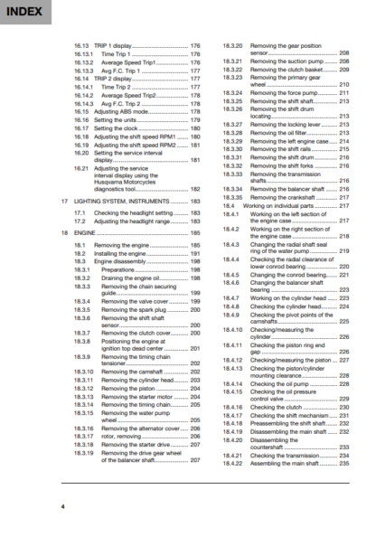Husqvarna SVARTPILEN 401 - 2022 Service and Repair Manual - Image 4