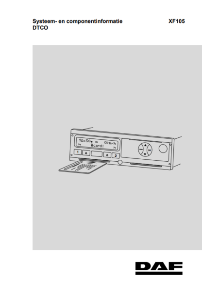 DAF XF105 Service and Repair Manual Electrical Wiring Diagrams - Image 2