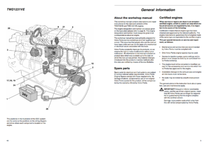 Volvo Penta TWD740VE, TWD1231VE Workshop Manual EDC Fuel System - Image 5