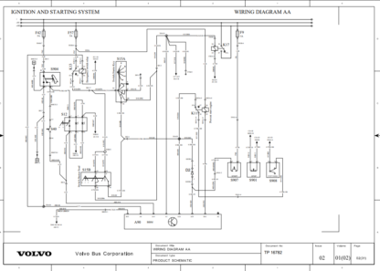 VOLVO Buses Wiring Diagram  B13R with D13C  B13R with D13F - Image 2