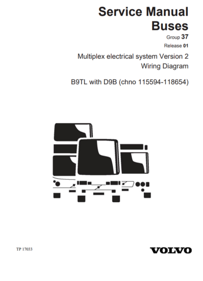 VOLVO Buses Wiring Diagram B9TL D9B chn 15594-118654