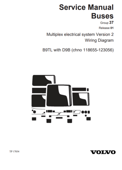 VOLVO Buses Wiring Diagram B9TL D9B chn 118655-123056