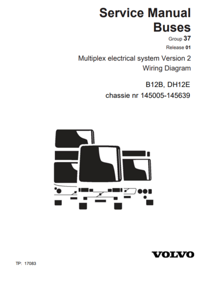 VOLVO Buses Wiring Diagram B12B DH12E chn 145005 -145639