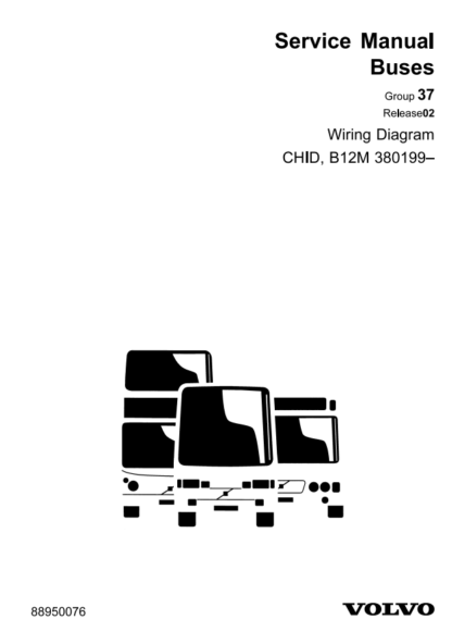 VOLVO Buses Wiring Diagram B12M DH12E chn 380199-