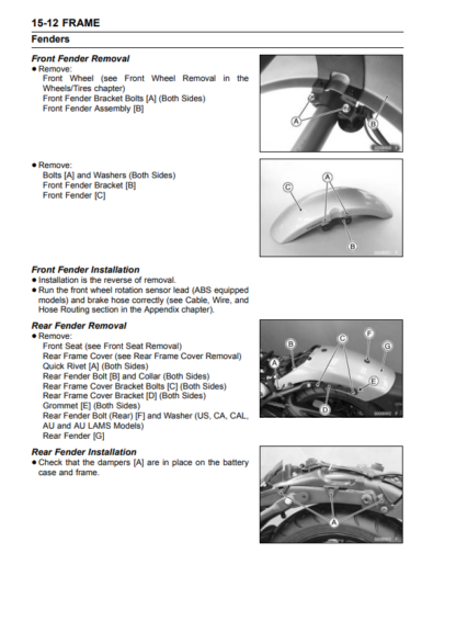 Kawasaki Vulcan S ABS Service and Repair Manual - Image 7