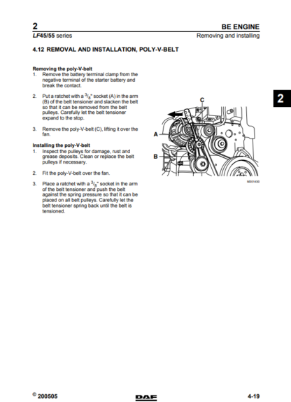DAF LF45, LF55 Series Workshop, Repair, Service and Maintenance Manual - Image 2