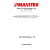 Manitou MLT 735 120 LSU - Operators Owner Maintenance Manual