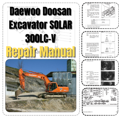 Daewoo Doosan 300LC-V Excavator Service Repair Manual