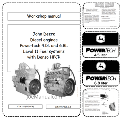 John Deere 4045 & 6068 Powertech Diesel Engines Workshop Manual