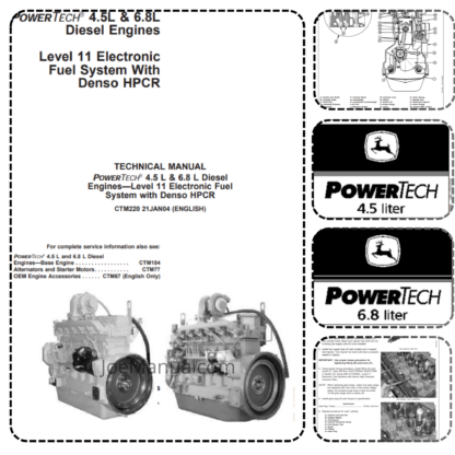 John Deere PowerTech 4.5L 6.8L Technical Repair Manual