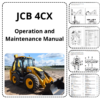 JCB 4CX Backhoe Operation and Maintenance Manual
