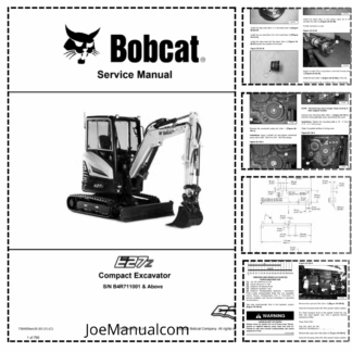 Bobcat E27Z Excavator Service Manual B4R7