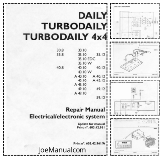 IVECO Daily Turbodaily 4x4 Repair Manual for Electrical/Electronic Systems