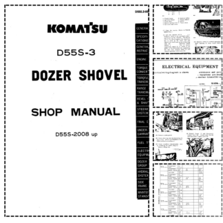 Komsatsu D55S-3 Bulldozer Shop Manual