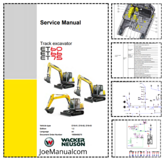 Wacker Neuson ET60 ET66 ET75 Excavator Service Manual v1.2