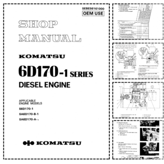 Komatsu 6D170-1 Series Diesel Engine Shop Service Manual