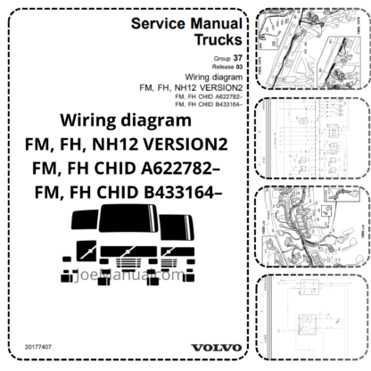 Volvo FM FH NH12 Wiring Diagram CHID A622782 - , CHID B433164