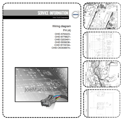 Volvo FH (4) Wiring Diagram CHID A793223- CHID B778827-